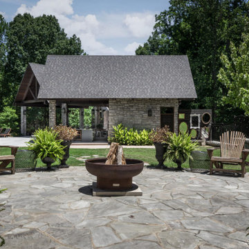 Dickson, Tennessee Pool House + Outdoor Kitchen