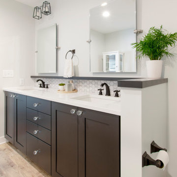 Black & White Boho Bathroom