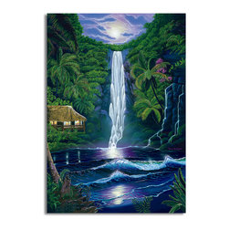 Ready2HangArt - Ready2hangart David Dunleavy 'In the Falls of Light' Canvas Wall Art, 16"x20" - Prints And Posters