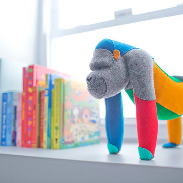 Finn's Aqua, Grey, and Gold Nursery
