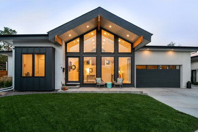 Minimalist home design photo in Denver