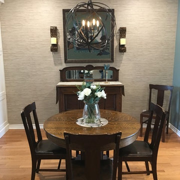 Living room/dining room transformation and Entry