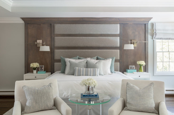 Transitional Bedroom by Jeanne Campana Design