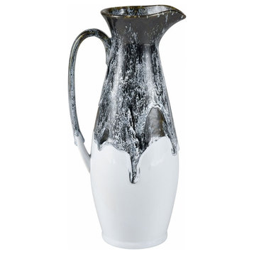 Spa Cottages - Pitcher In Modern Style-14 Inches Tall and 6 Inches Wide - Decor