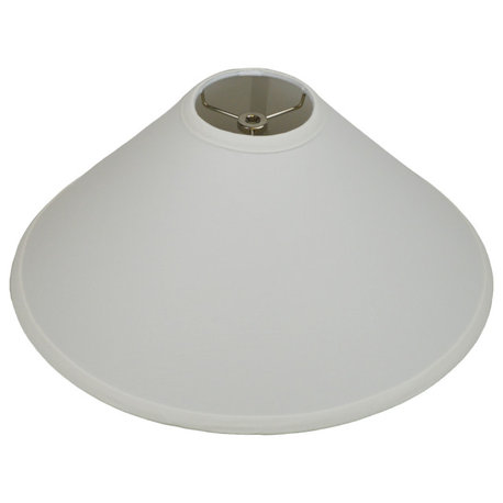 Fenchel Shades 4"x16"x9" Empire Lamp Shade, Linen Snow