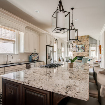 Weddington, NC- Open concept floor plan- Kitchen, dining, hearth and family room