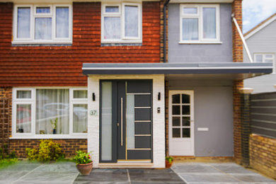 Modern two floor brick terraced house in Sussex.