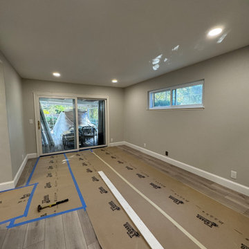 Home Remodel/ One Bath/paint/popcorn removal/LED Can lights/baseboards/Flooring