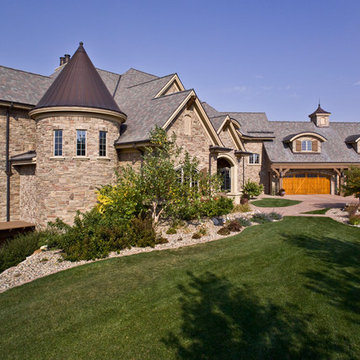 Exterior of French Country New Home