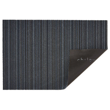 Skinny Stripe Shag, Blue, 24"x72"