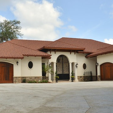 Custom Tuscan Style Home on Bayou in Lynn Haven