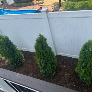Merrick | Traditional New Nicolock Paver Patio, Fiberon Decking, and Landscaping
