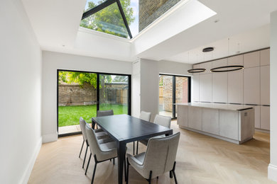 Dining room in London.