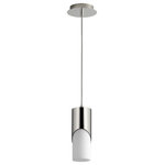 Oxygen Lighting - Oxygen Lighting 3-677-120 Ellipse - 10.75 Inch 5.1W 1 LED Short Pendant - Warranty: 1 Year/1 Year on LED eclictEllipse 10.75 Inch 5 Black White Opal GlaUL: Suitable for damp locations Energy Star Qualified: n/a ADA Certified: n/a  *Number of Lights: 1-*Wattage:5.1w LED bulb(s) *Bulb Included:Yes *Bulb Type:LED *Finish Type:Black