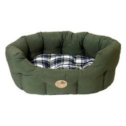 40 Winks Country Green Oval Dog Bed - Dog Beds