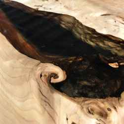Epoxy resin round coffee table - GV - Coffee Tables & Side Tables