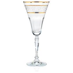 Traditional Wine Glasses by TABLE & HOME