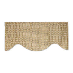 Priority Home and Design - Mill Creek Raymond Waites Linen Filipa Lattice Oak Ridge Valance - Valances