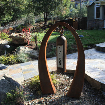 Steel Arched Address Bell Sculpture