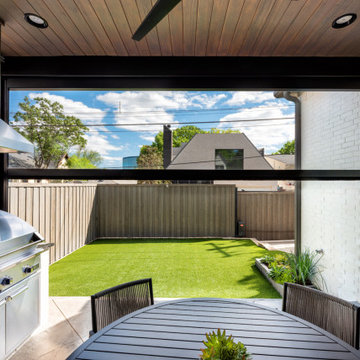 Screened in back patio