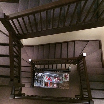 Spiral Stairs Carpet Installation in Central London
