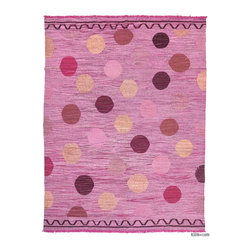 Old Yarn Kilim Rug - Area Rugs