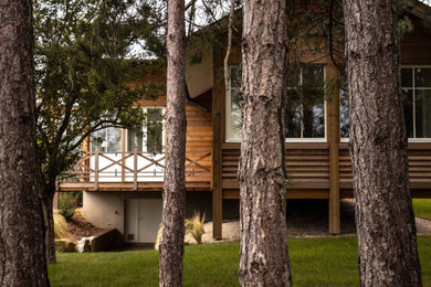 Exemple d'une maison bord de mer.