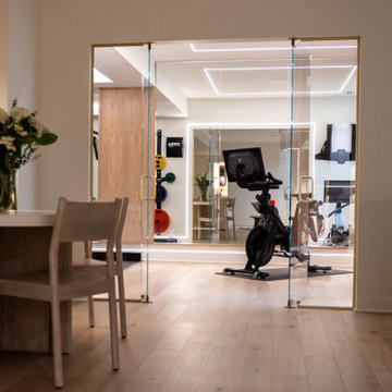 Luxury Basement Remodel with Custom Bar, Wine Display & Wellness Retreat