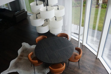 Inspiration for a contemporary dining room remodel in Other