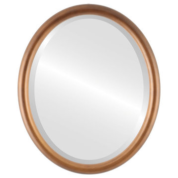 Pasadena Framed Oval Mirror, 13x17"