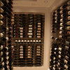 W Series Magnum/Champagne Wine Rack | Modern Wall Mounted Bottle Storage, Matte Black, 18 Bottles (Double Deep)