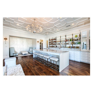 Entertaining Bar with Access to Outdoor Living - Transitional - Home ...