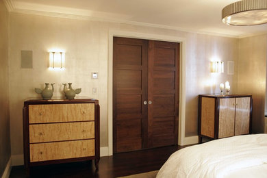 Inspiration for a contemporary bedroom remodel in Chicago