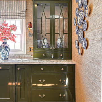 High-gloss Olive Green Kitchen