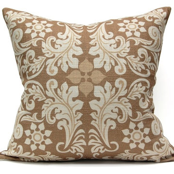 Leaf Square Pillow, Gold