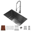 Karran USA WS-37-PK2 32" Undermount Single Basin Kitchen Sink - Stainless Steel