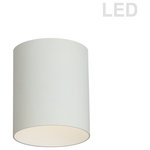 Dainolite - Flush Mount Ceiling Light Echo Integrated LED, Matte White - 5.12" Matte White Echo Flush Mount Fixture. This 12W integrated LED is recommended for the ceiling in a Dinette or Bar area. It is covered by a 5 Years Warranty and is suitable for either a residental or commercial space.