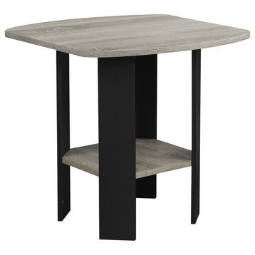 Simple Stylish Design End/Side Table, French Oak Gray