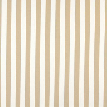 Beige, Striped Indoor Outdoor Marine Scotchgard Upholstery Fabric By The Yard