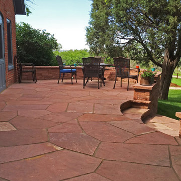 Longmont CO, Rustic Flagstone Patio
