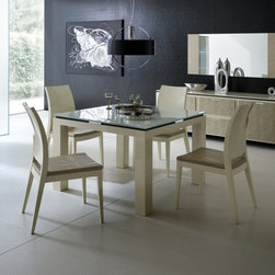 Diamond Ivory Dining Set by Rossetto - Dining Sets