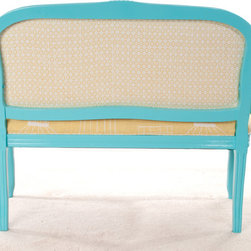 Birdcage Settee in aqua - Products