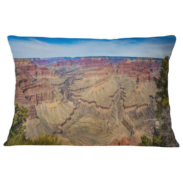 Grand Canyon National Park Landscape Printed Throw Pillow, 12"x20"