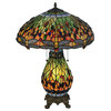 25H Tiffany Hanginghead Dragonfly Lighted Base Table Lamp