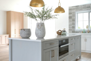 Example of a beach style kitchen design in Vancouver