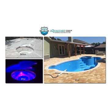 Pools, before and after Aquaguard 5000