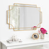 Minuette Decorative Rectangle Wall Mirror, Gold 24x36