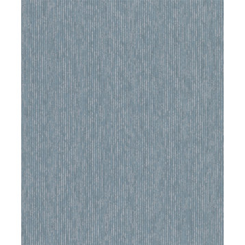 Stripes Textured Wallpaper, Thin Vertical Stripes, 32267, Blue Gray, Sample