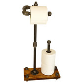 Amish Toilet Paper Holder 5 Roll Solid Oak Bathroom Storage Basket