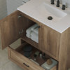 The Cloverdale Bathroom Vanity, Oak, 30", Single Sink, Freestanding